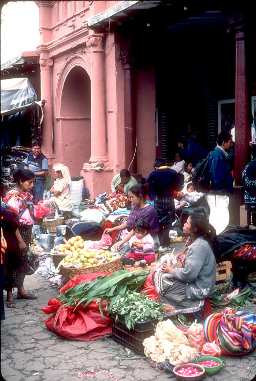 Market day in Chichicastenango Guatemala - Film scan from 2004