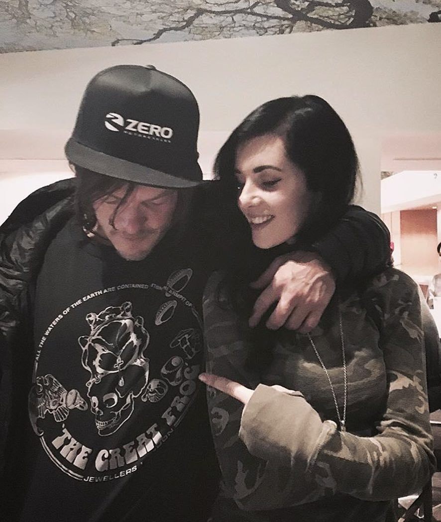 byfrana:  Norman Reedus rockin one of our limited Reissued 70s Tee’s. #TheGreatFrog
