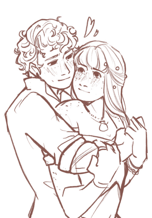 Could I Get A Doodle Of Annie And Finnick Bc I'm Obsessed With The Way You Draw Them :3