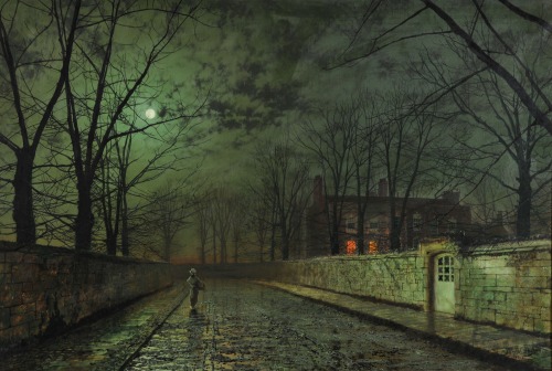 mydarkenedeyes:  John Atkinson Grimshaw (1836-1893) was a Victorian-era painter, notable for his moonlit scenes and landscapes.