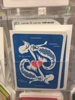 rawraceli:  ourloveislegendrarry: hi i’m interrupting my own serious post to bring you this lesbian mermaid card I saw at five below @severalbadpunslater 