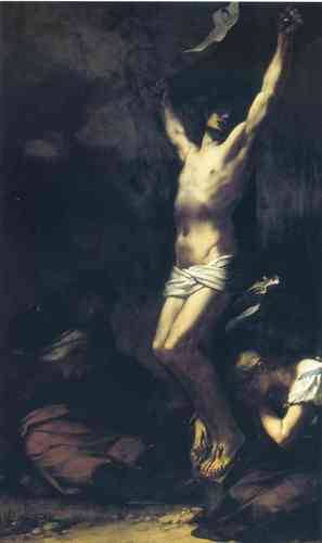 pierre-paul-prudhon: Crucifixion, 1822, Pierre-Paul Prud'honMedium: oil,canvas