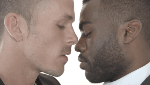 Men Kissing