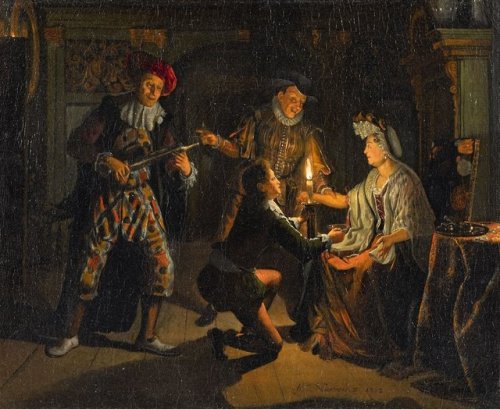 Matthys Naiveu (1647 - 1721)The Matchmaker’s Visit, 1702