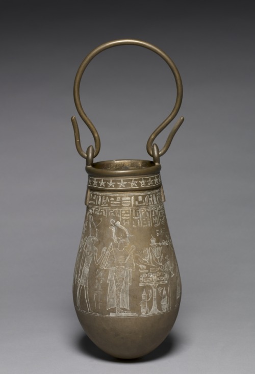 grandegyptianmuseum: Decorated Situla (bronze) The situla was a deluxe ritual vessel that played an 