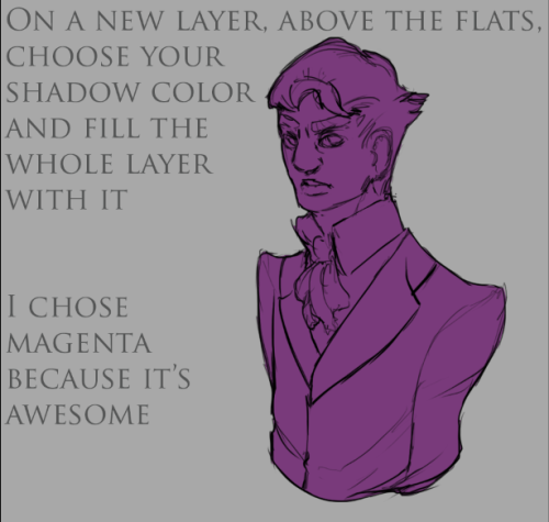 malusdraco:  a tutorial on how i do easy painterly shading idk you guys probably knew this already but whatever i thought i’d make one anyway (also this is a really long post sorry) 