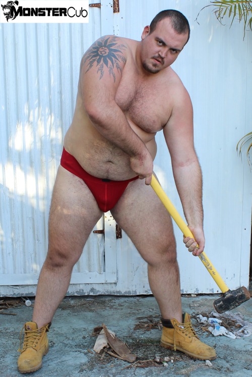 monstercub:  A few more shots of that beautiful new Red Jockstrap I got from Skivviesmensunderwear.com  You should get yourself or your bf one for Christmas.