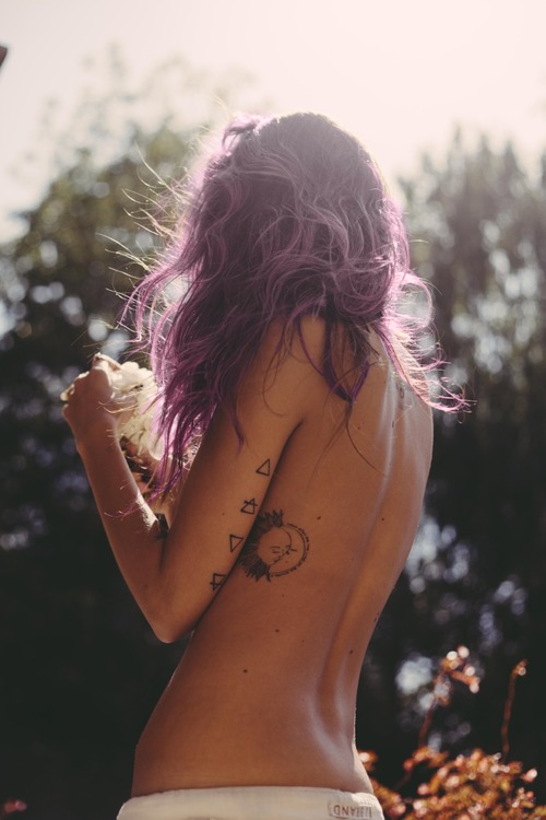 Purple hair..<3