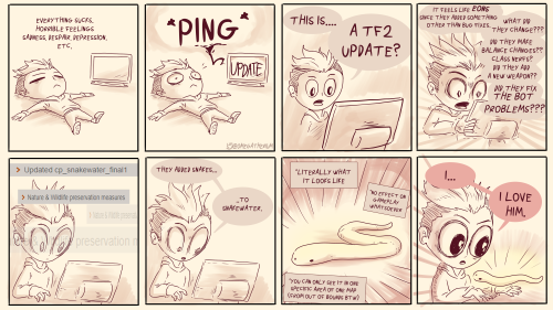 A short comic regarding my thoughts on yesterday’s tf2 update :)