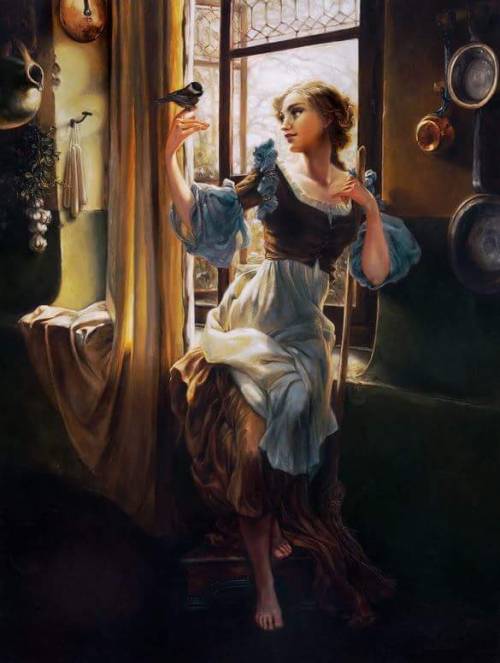 colleenrcore:  Realistic Disney paintings by Heather Theurer.  