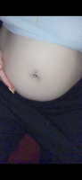 Porn photo :My belly bulge and growing boobies 🥰