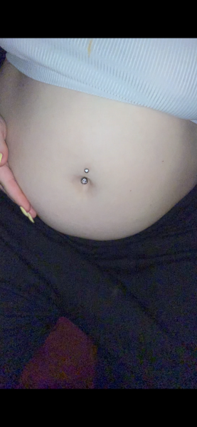 Porn Pics :My belly bulge and growing boobies 🥰