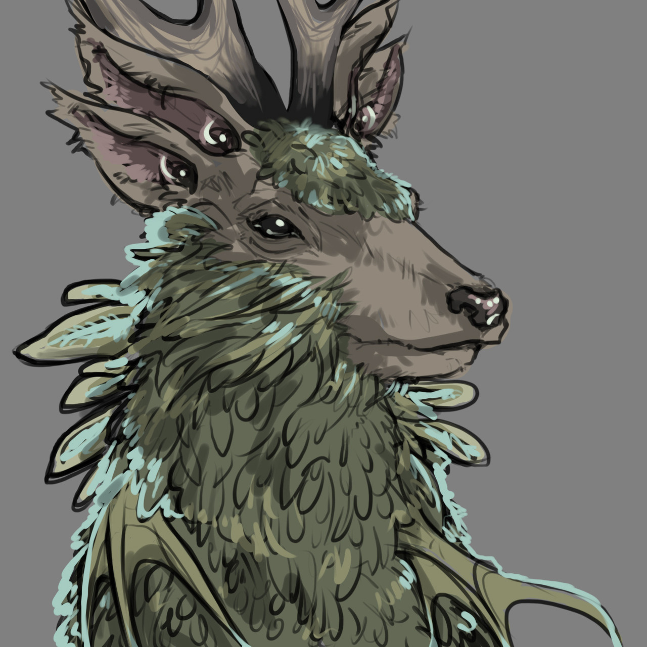 A patron requested mythological creatures for June so hopefully an Indrik counts.