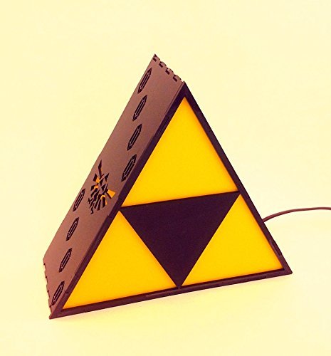 nerdsandgamersftw:  Legend of  Zelda Triforce Lamp   Width: 9 inches Color: Black Material: Acrylic Finish Type: High Gloss Available for purchase via Amazon 
