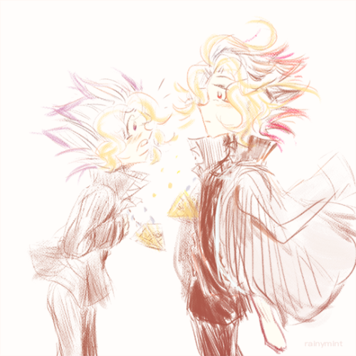scribbling some expressions with yugi bois, I wonder what they’re talking about??