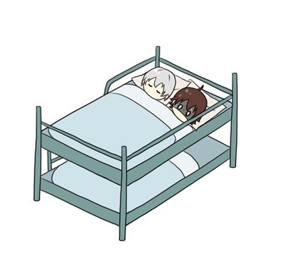 stellenciapatherica:  【ハルエル】一緒に寝よ~ by Hikaru Source:http://www.pixiv.net/member_illust.php?mode=medium&amp;illust_id=36356823