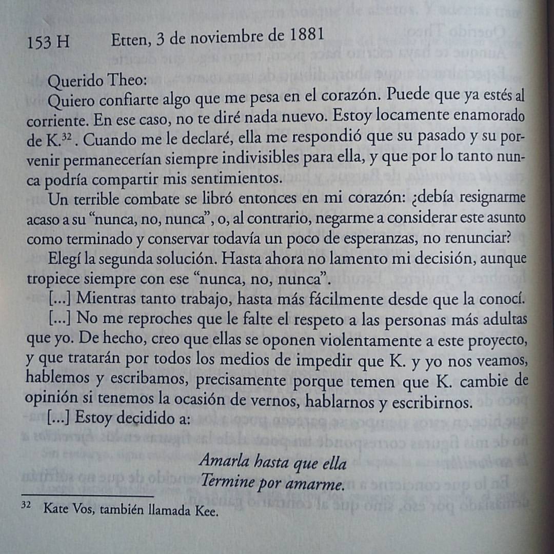 Denise Márquez — Cartas a Theo, Vincent Van Gogh