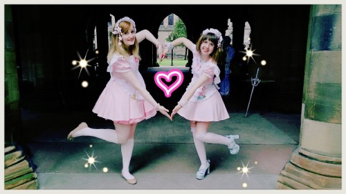 mashumaronoyume: Maids Kitty-chan and Cully-chan at the Cos-Con press party held at Glasgow Uni! Ser