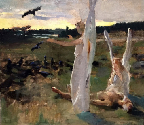 Guardian angels (Ravens) [1888] - Akseli Gallen-Kallela
