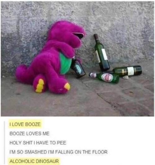 Barney really has fallen on hard times