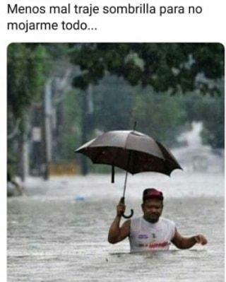 Los mejores memes ? Paraguas manda. Ojo a las lluvias del finde en el...