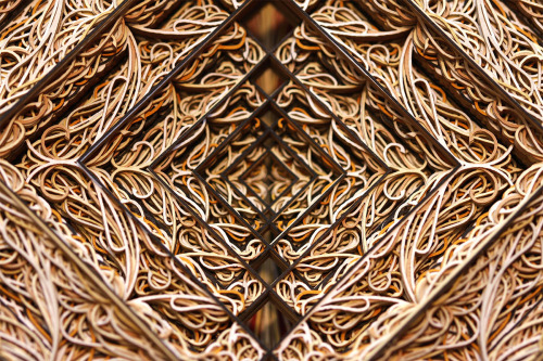 cross-connect: Eric Standley, a Virginia-based artist who works with laser-cut paper, creates amazin