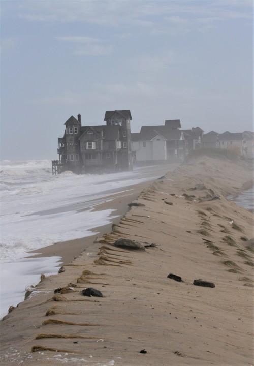 Abandoned Houses In Mirlo Beach, A Once Thriving Oceanfront Town On North Carolinas Outer Banks Now Slowly