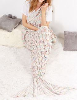 tokyoki:Multicolor Textured Fish Tail Knit
