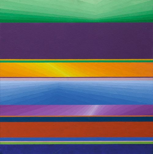 Robert Salomon Gessner(1908-1982)  —  Four Movements II  (oil on panel, 1969)