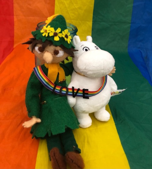 Had A Pride Themed Photo Shoot With My Moomin Stuffys!