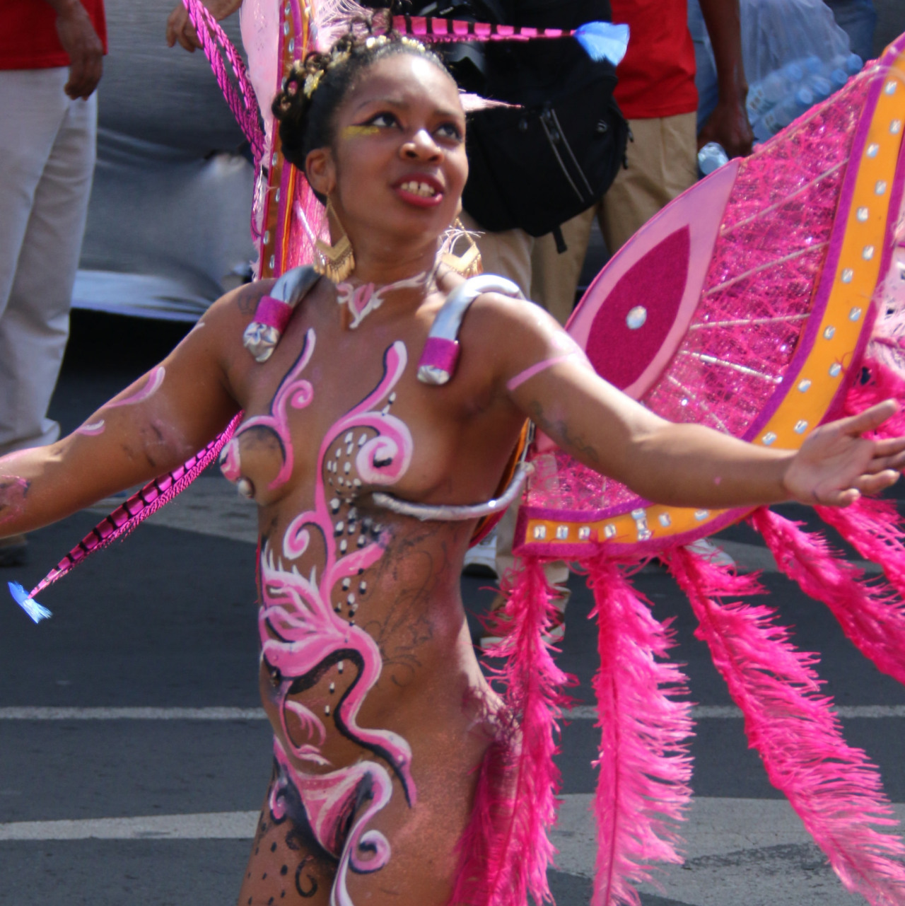   Body painted carnival from Cape Verde, photographed by Carlos Reis.  