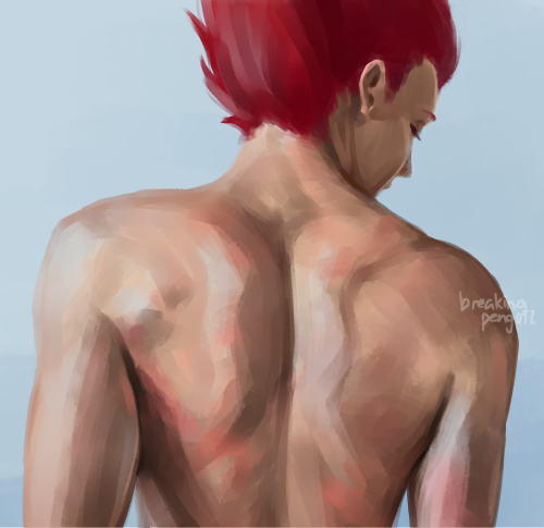 breakingpengui1: quick photo study ft tendou in which i had no idea what i was doing but at least it