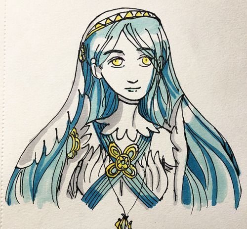 Holy heck markers are fun. Also hard to use. Also I only have 6 colours and 6 shades on hand…