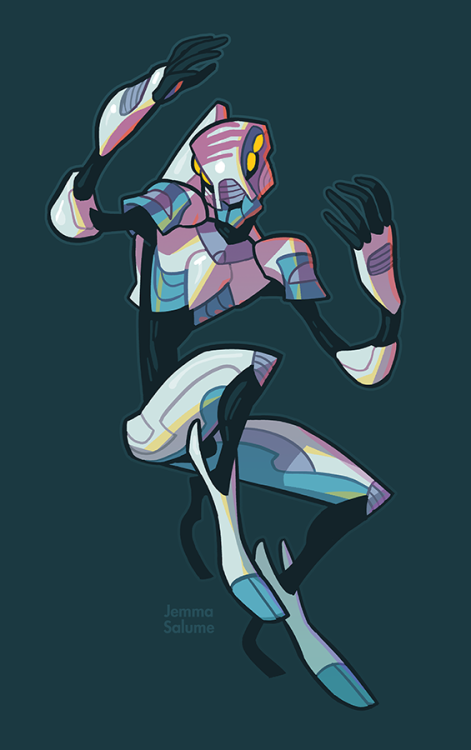 ainsleyyeager:oxboxer:Robot. Commission!I may be slightly obsessed with this character…BUT WHO CARES