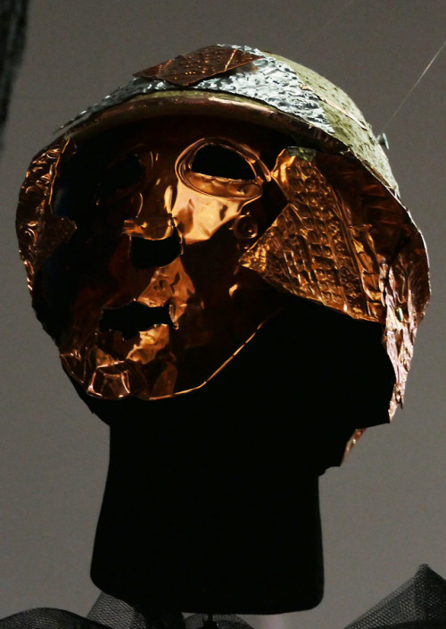 Roman Soldier Inspired Public Art created by students, The Great North Museum, Newcastle-upon-Tyne, 