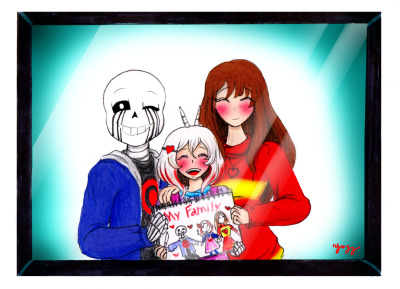 ☆ Sweetness × on X: ☆ Daughter of Killer!Sans and Fp! Frisk I did this  based on a question on tumblr ❤️ #Undertale好きさんと繋がりたい #undertaleAU # killersans #daughter  / X