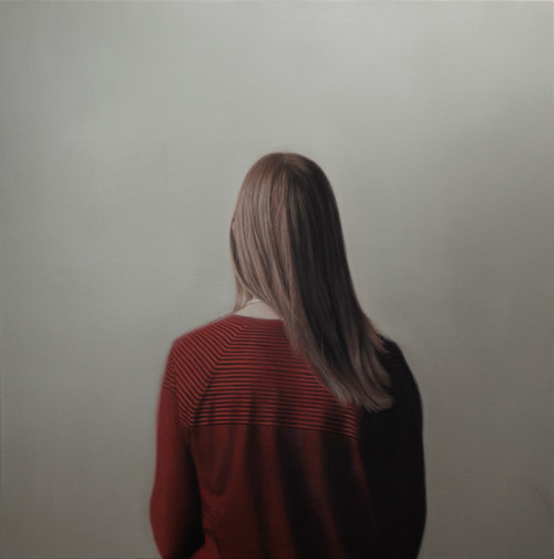 misswallflower: Daniel Coves, “Back Portraits”, Oil on linen