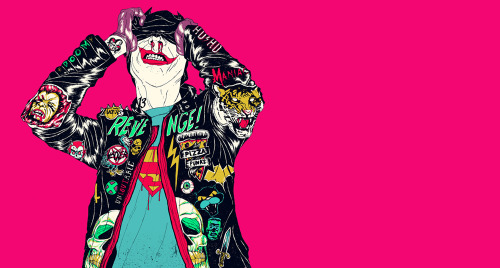 animatedgriff:  After watching Queens of the Stone Age live at the Manchester Arena last night, I feel obliged to showcase the work of Liverpudlian illustrator, Boneface. He’s the man behind all the artwork for the latest Queens album, …Like Clockwork.I’m