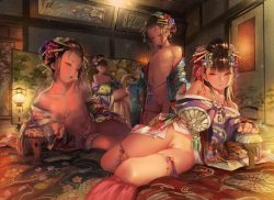 animehentai-porn:  Now this, is what you’d call a harem. http://imgur.com/r/hentai/qkxSmPA