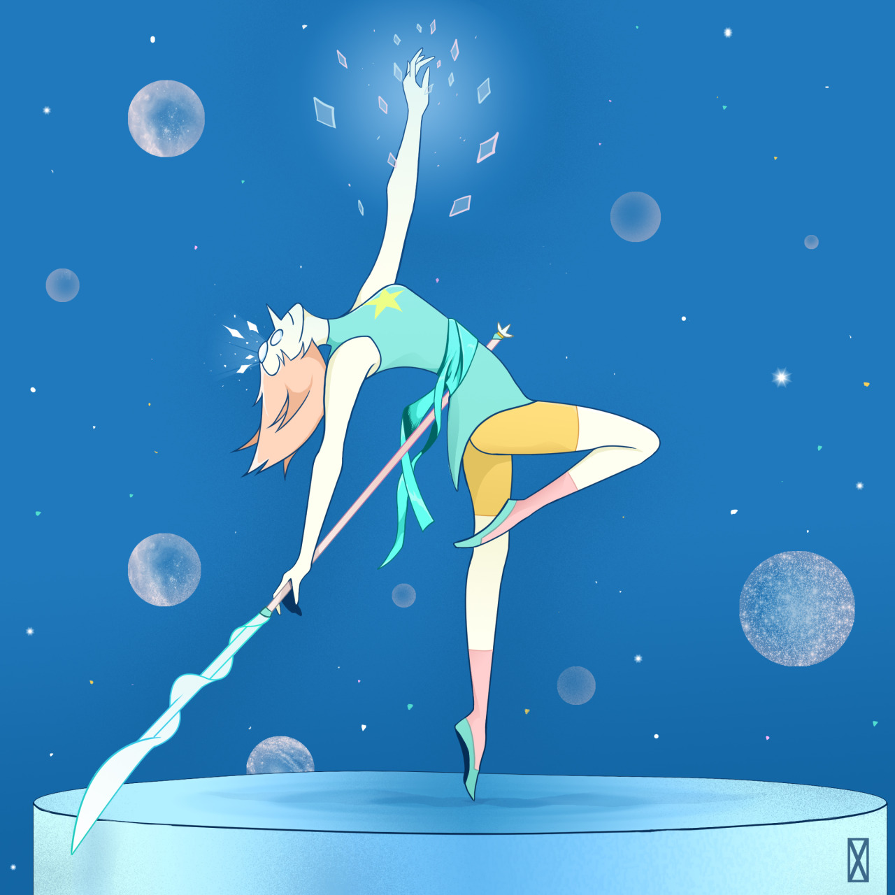 fun-time-snack:  More Steven Universe! This time it’s Pearl!. I’ll eventually