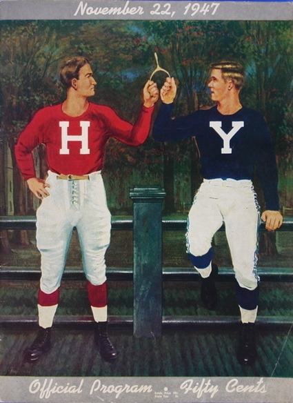 vintagesportspictures:  Harvard vs. Yale (1947)