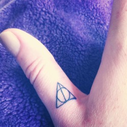 fuckyeahtattoos:  Even though it’s only little, I love my Harry Potter tattoo :)  I got it done at Ballistics in Auckland, NZ http://asoapboxmanifesto.tumblr.com/ 