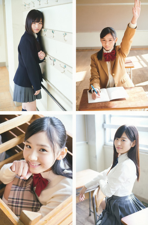 voz48reloaded:「Young Gangan」 No.03 2017 #HKT48 #月足天音 #荒巻美咲