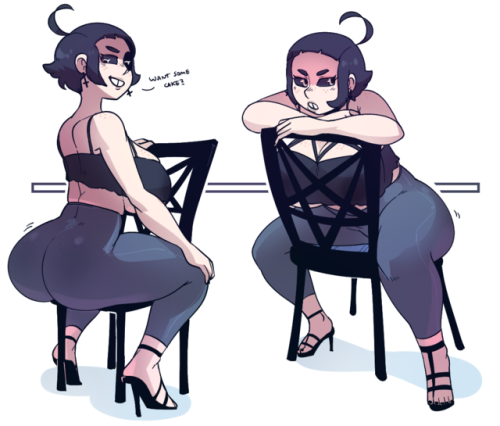 gats:  I really need to learn how to draw @haczeynsfw​‘s OC, Daeva. She’s the best, and could probably sit on your face for like, five hours.