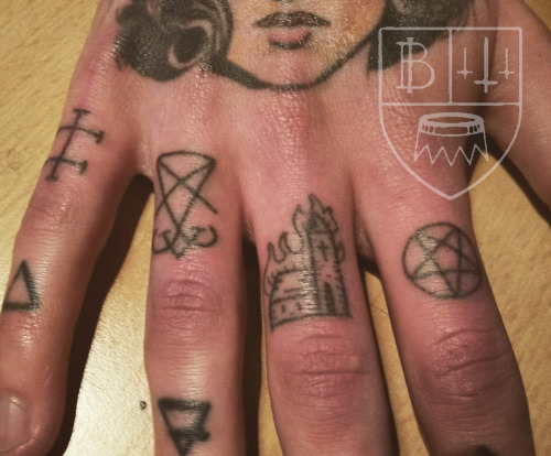 dotworkorange:occult symbols// handpoked
