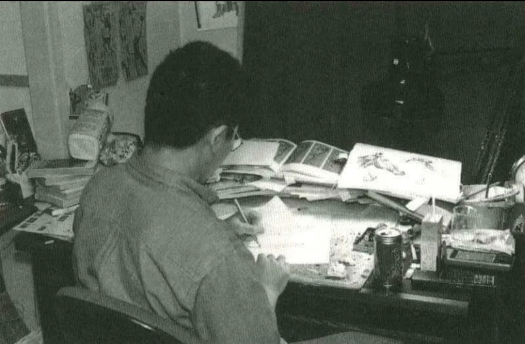 swordoftheberserkgutsrage:kentaro miura working on berserk 