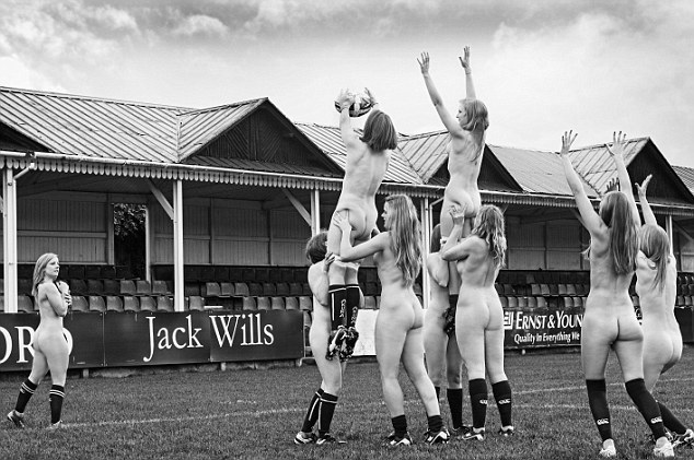 Nude Charity Calendars are quite the thing among women’s rugby teams at the moment.