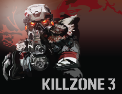 gamercrunch:  An illustrator recreation of a Killzone 3 promotional picture. Everything here was created in illustrator nothing of the original remains