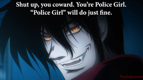 3 a.m. and not tired at allmight as well watch Hellsing Ultimate - GIF -  Imgur