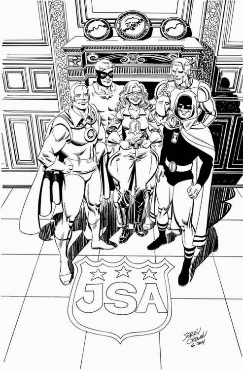 The Justice Society of America by Jerry Ordway.